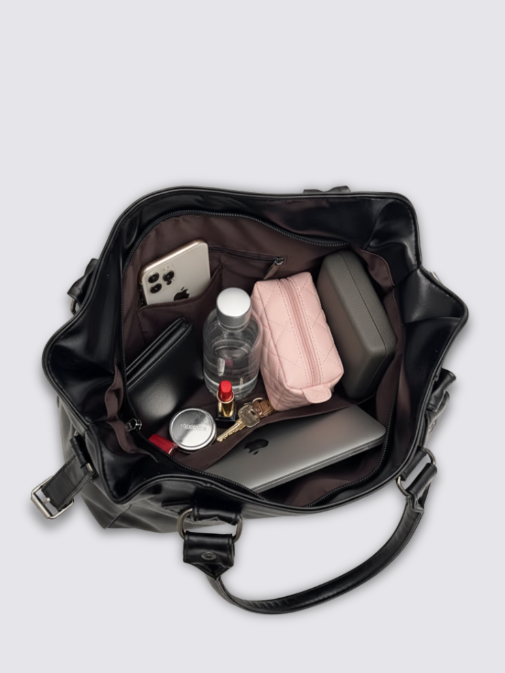 Borsa in pelle Angelina - Nero