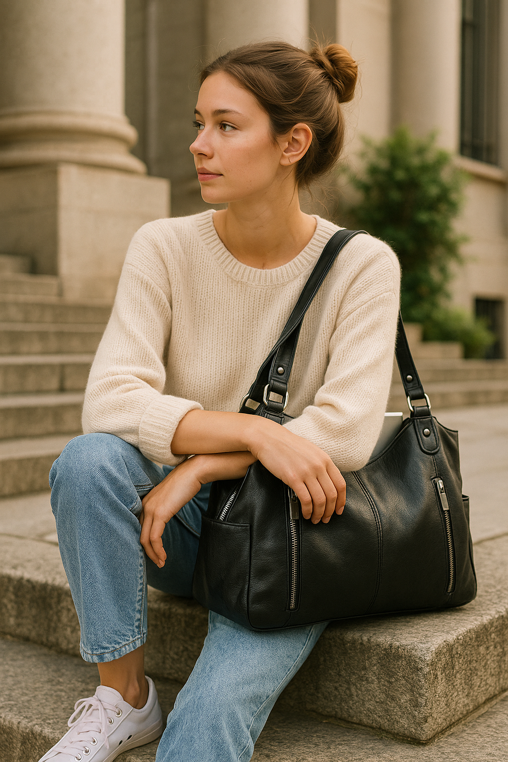 Borsa in pelle Ange