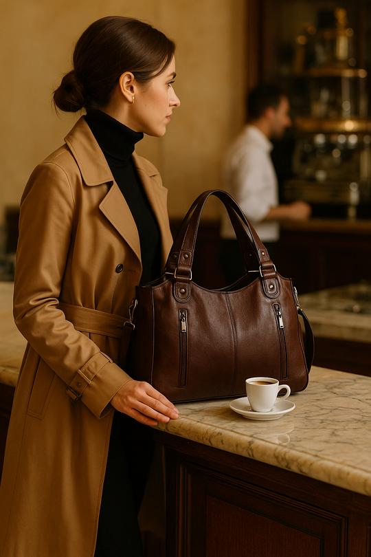 Borsa in pelle Ange