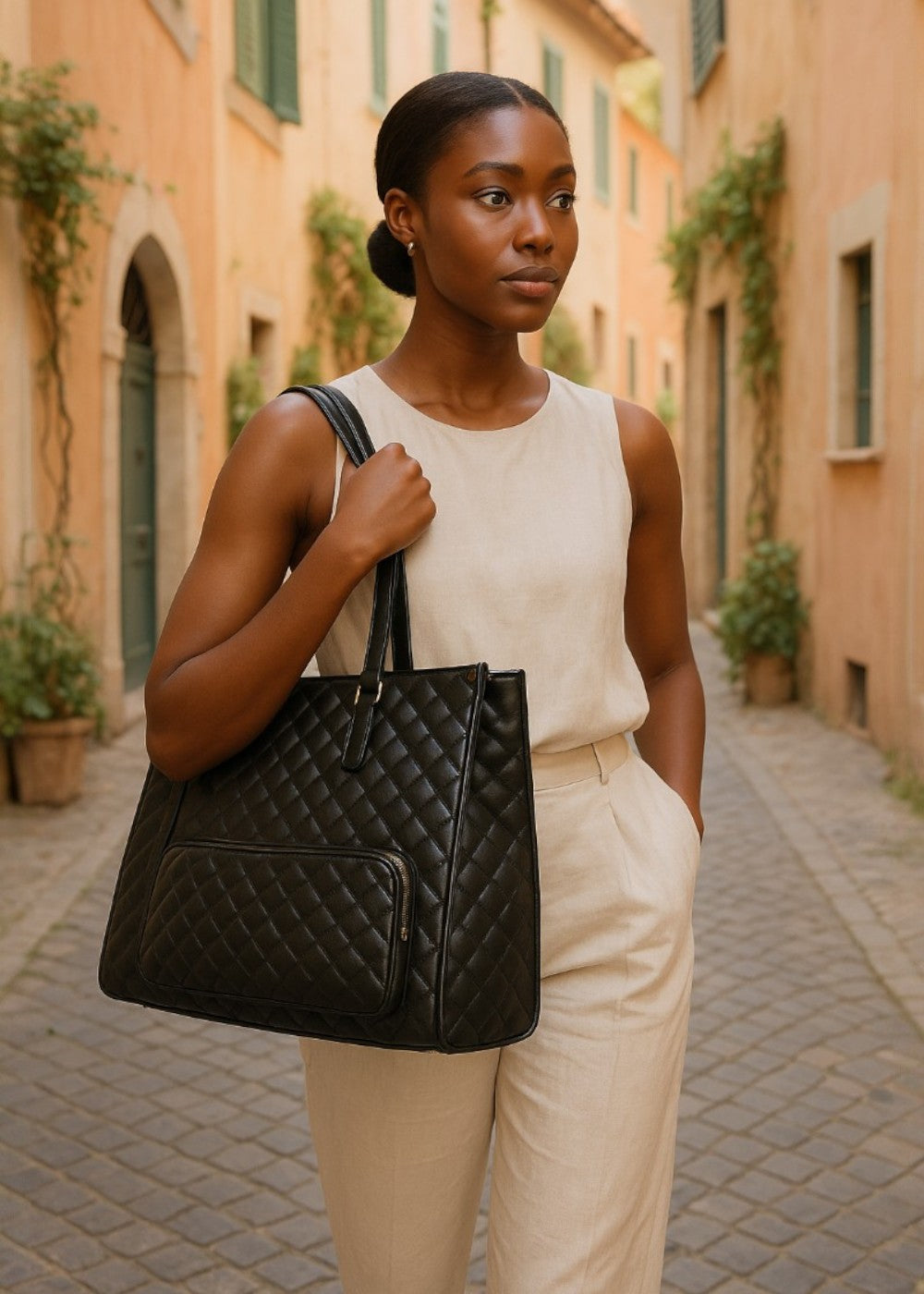 Borsa trapuntata 3-in-1
