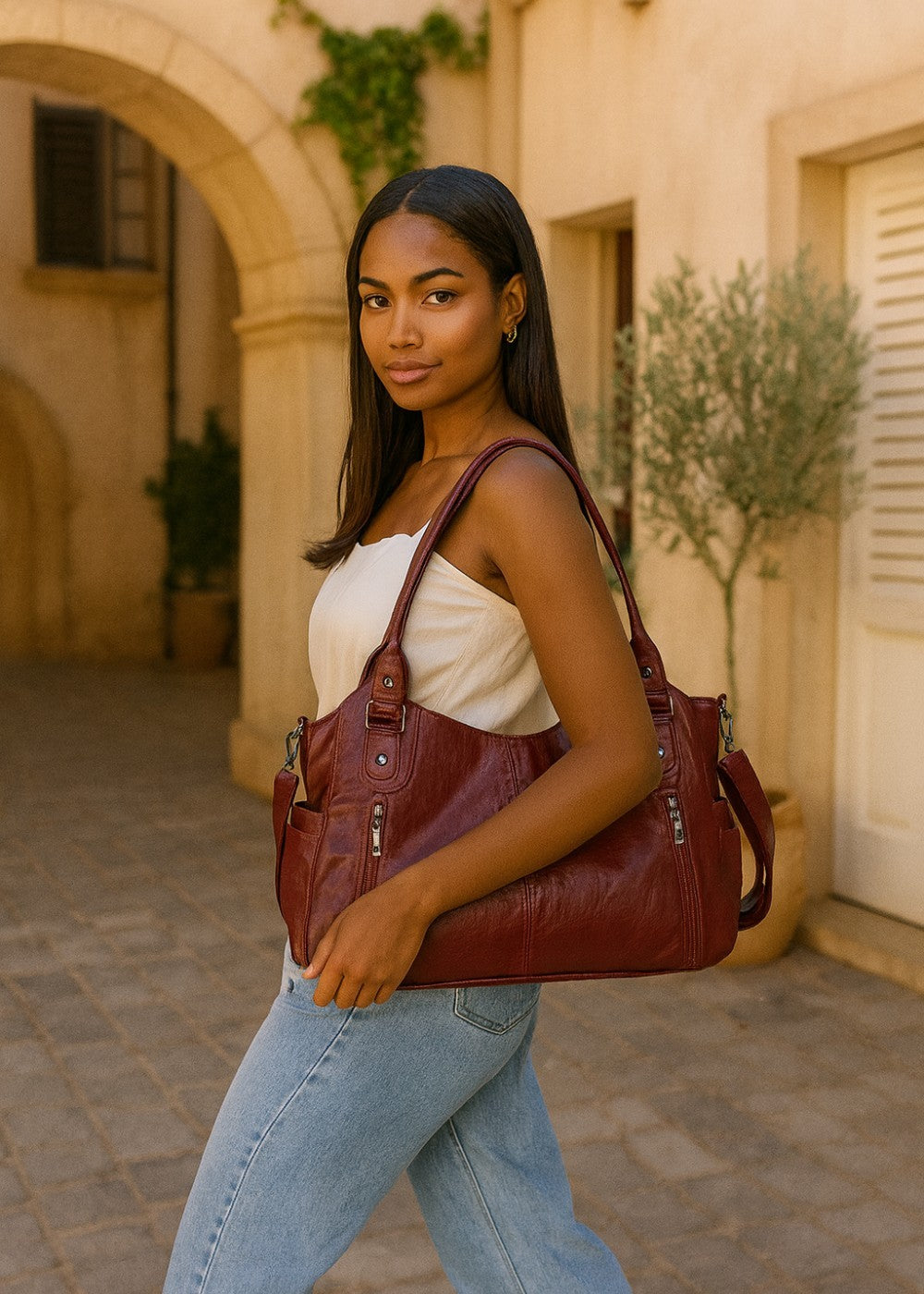 Borsa in pelle Ange
