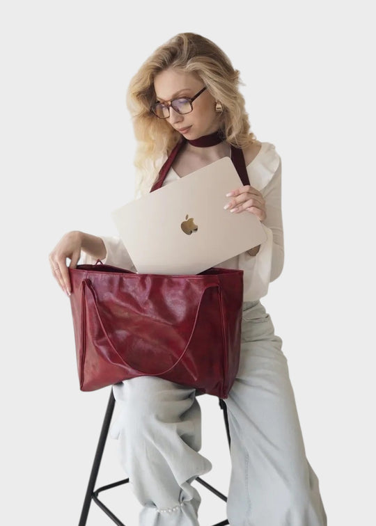 Dina - Borsa a mano in pelle
