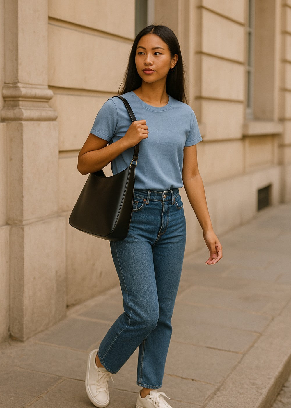 Borsa in pelle Julia + 1 pochette gratuita